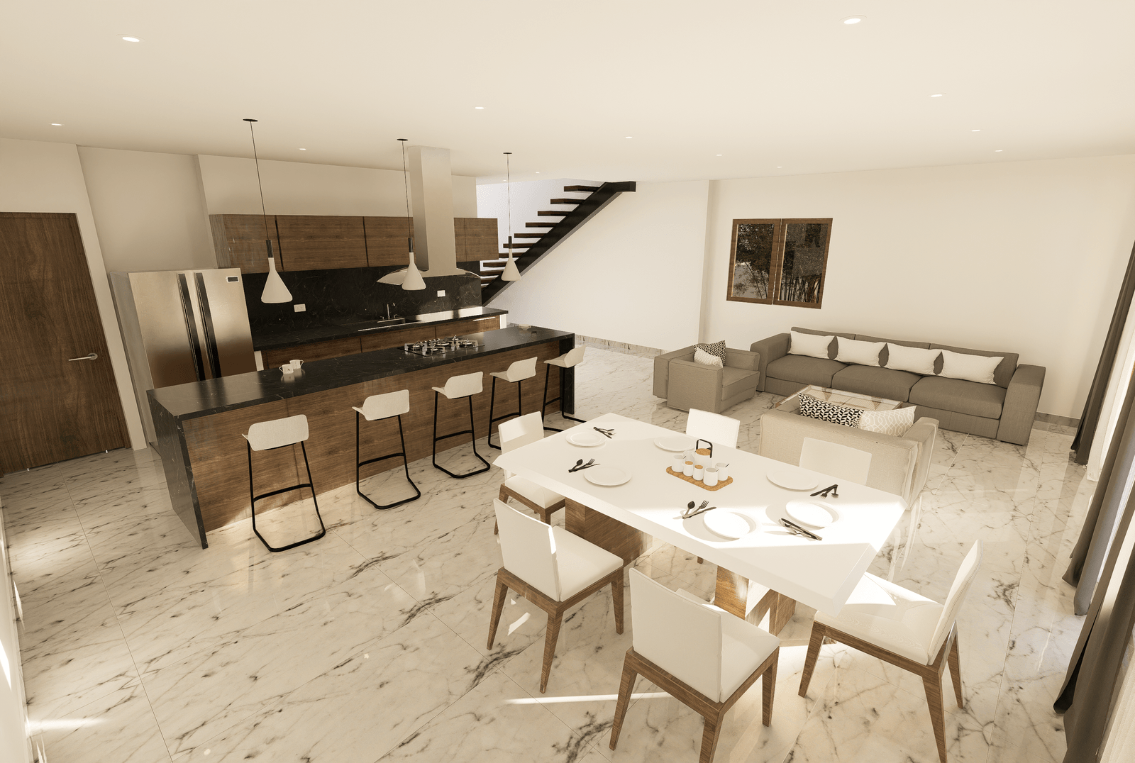 Renders interior Casa Soleil