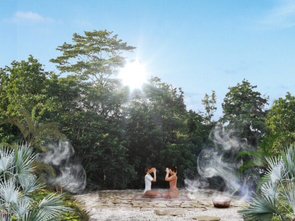 Casa club de Ramia Tulum con alberca y áreas sociales, inversión inmobiliaria con Play Investments