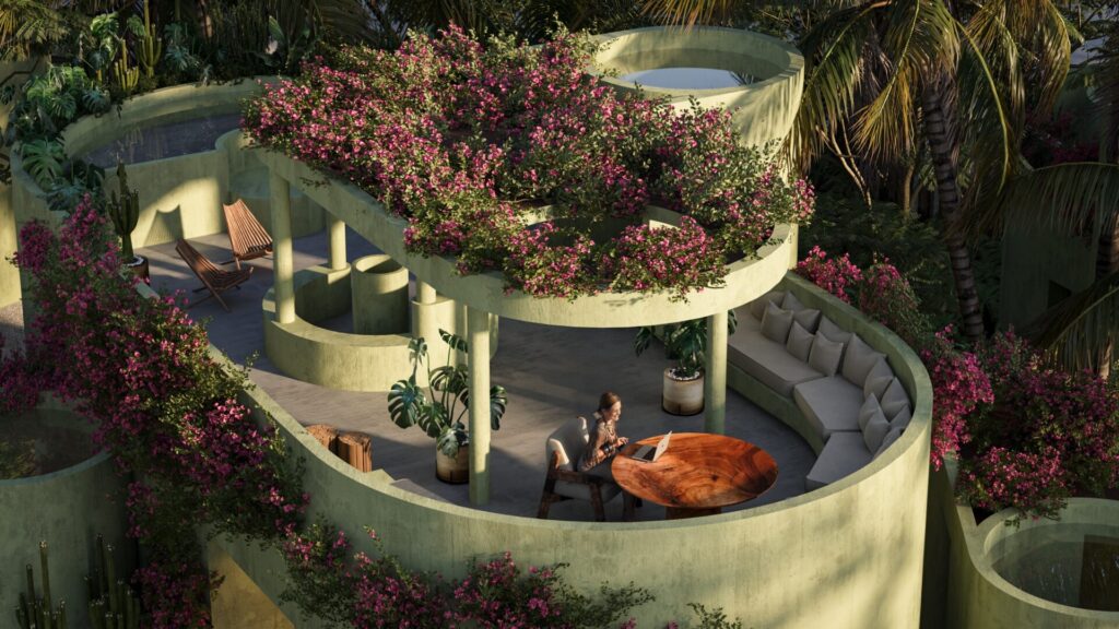 Fábrica Tulum Departamentos con Alberca en Venta en la selva maya.