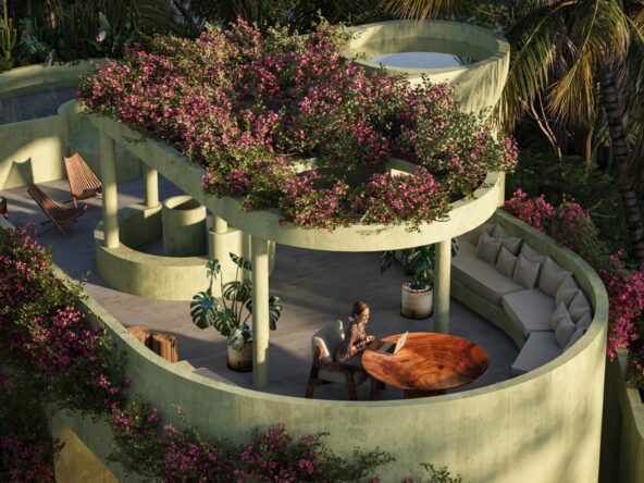 Fábrica Tulum Departamentos con Alberca en Venta en la selva maya.