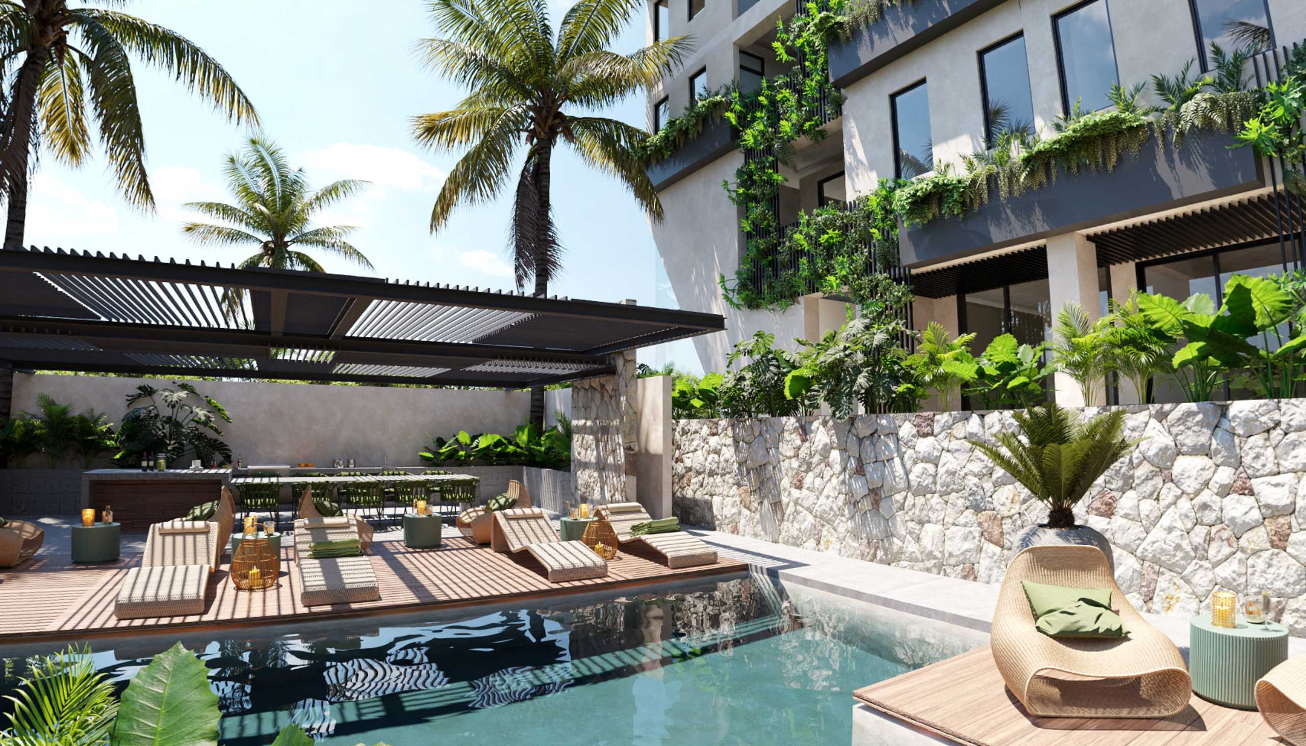 Árvore Cancun: 1, 2 and 3 BDRs Apartments for Presale in Cancun