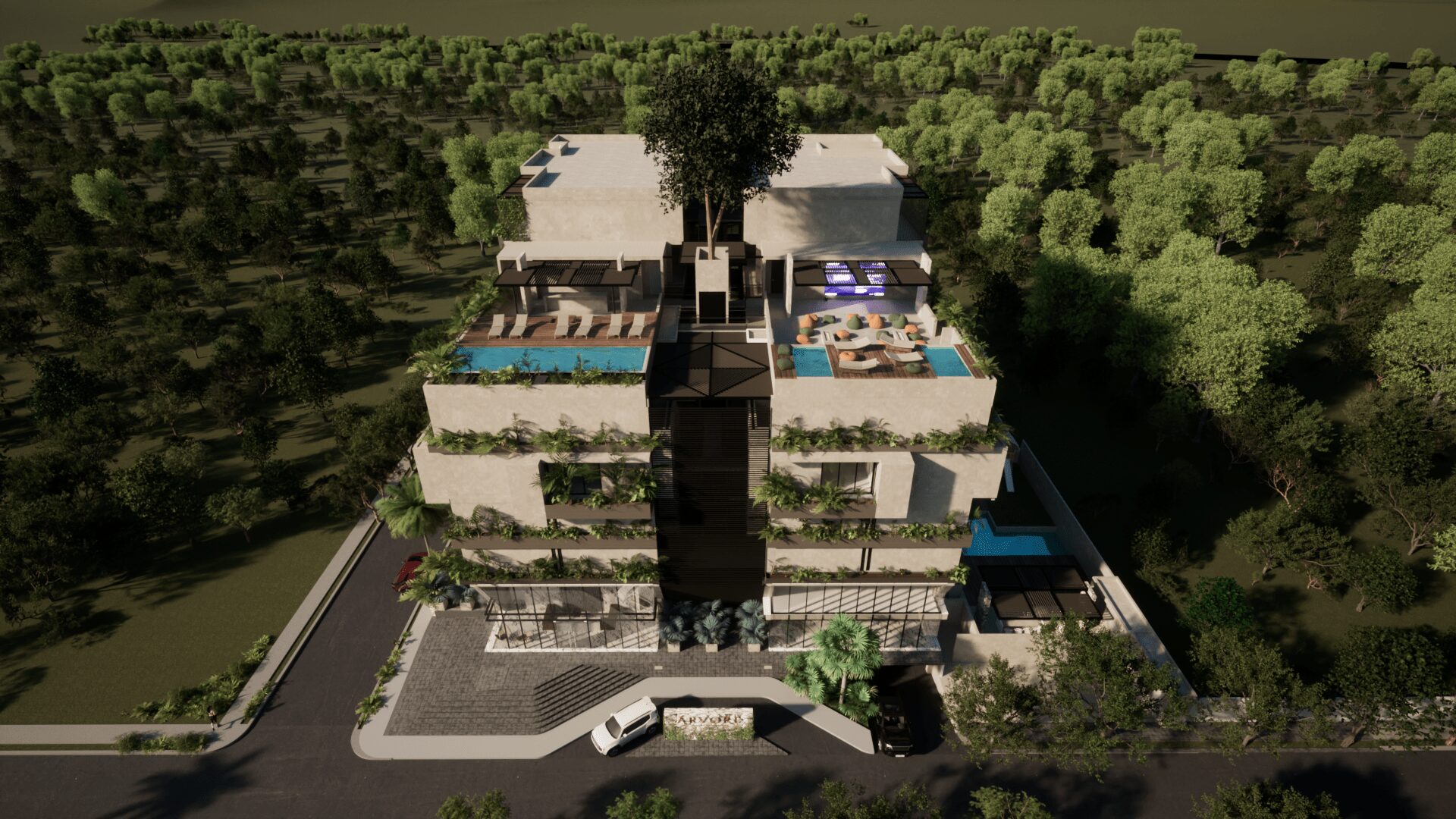 Árvore Cancun: 1, 2 and 3 BDRs Apartments for Presale in Cancun