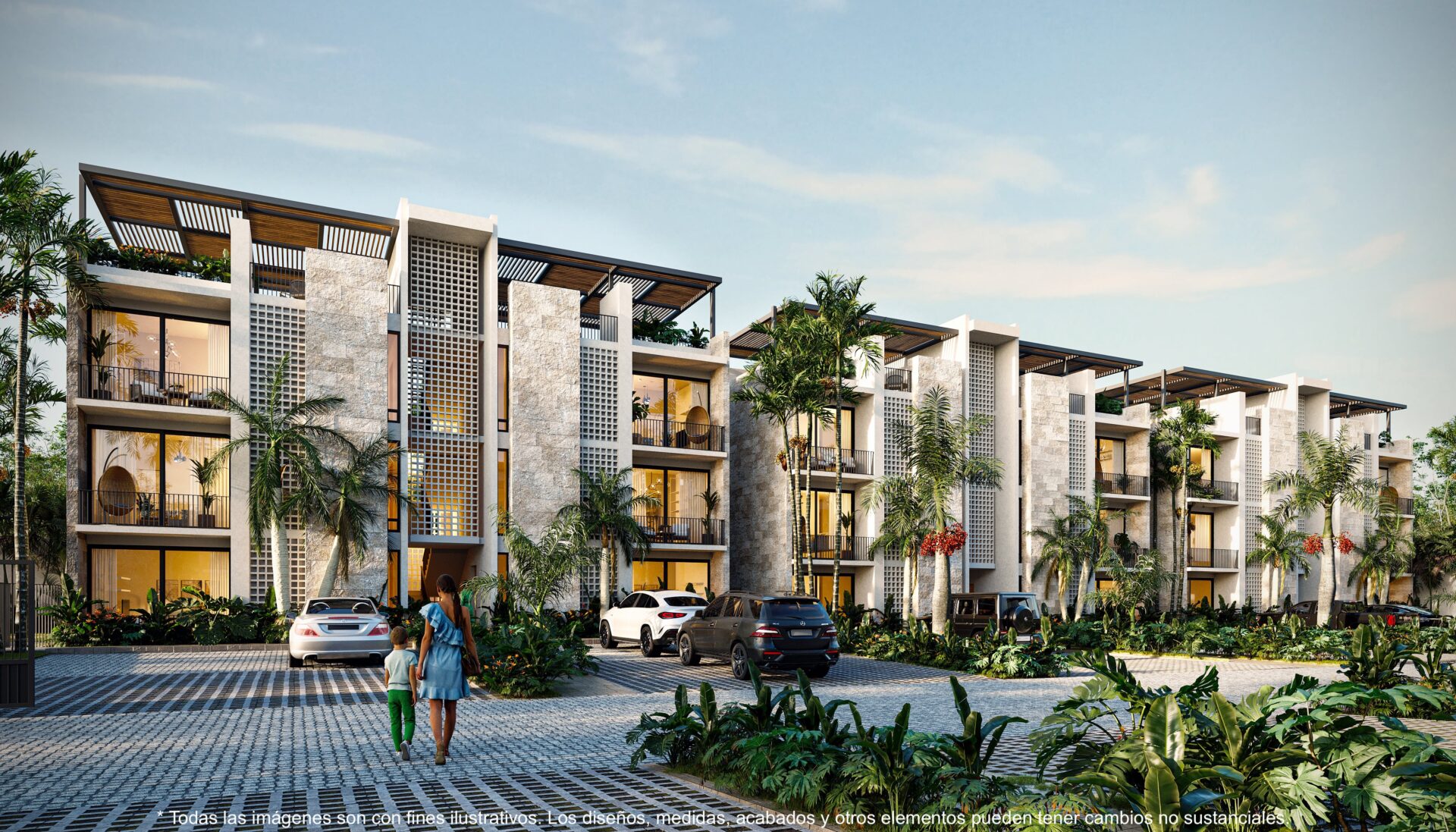 Tres Patios | Condos for Sale in Playa del Carmen Modern condos in pre-sale Playa del Carmen – Play Investments Real Estate Mexico