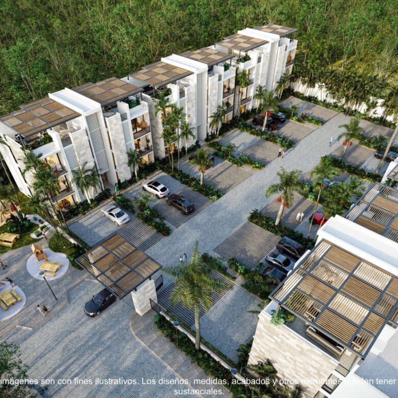 Tres Patios | Condos for Sale in Playa del Carmen Modern condos in pre-sale Playa del Carmen – Play Investments Real Estate Mexico