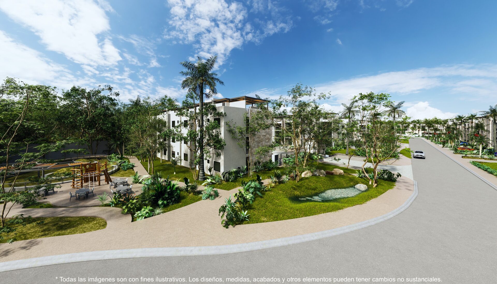 Tres Patios | Condos for Sale in Playa del Carmen Modern condos in pre-sale Playa del Carmen – Play Investments Real Estate Mexico