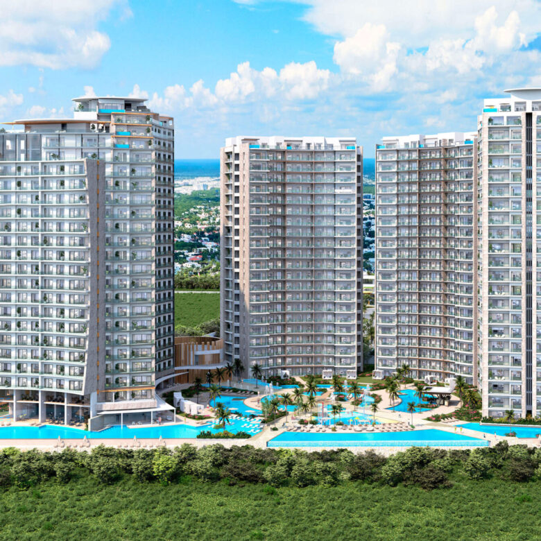 Invertir en Bienes Raíces Cancún Aurora towers condos for sale in cancun Pre-sale condos in Cancun: real estate opportunities – Play Investments Real Estate Mexico