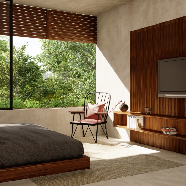 Villa Colmena modelo 4 recámaras con alberca privada dentro de Beecheii Tulum | Preventa exclusiva Play Investments propiedades en Tulum