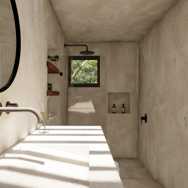 Villa Colmena modelo 4 recámaras con alberca privada dentro de Beecheii Tulum | Preventa exclusiva Play Investments propiedades en Tulum