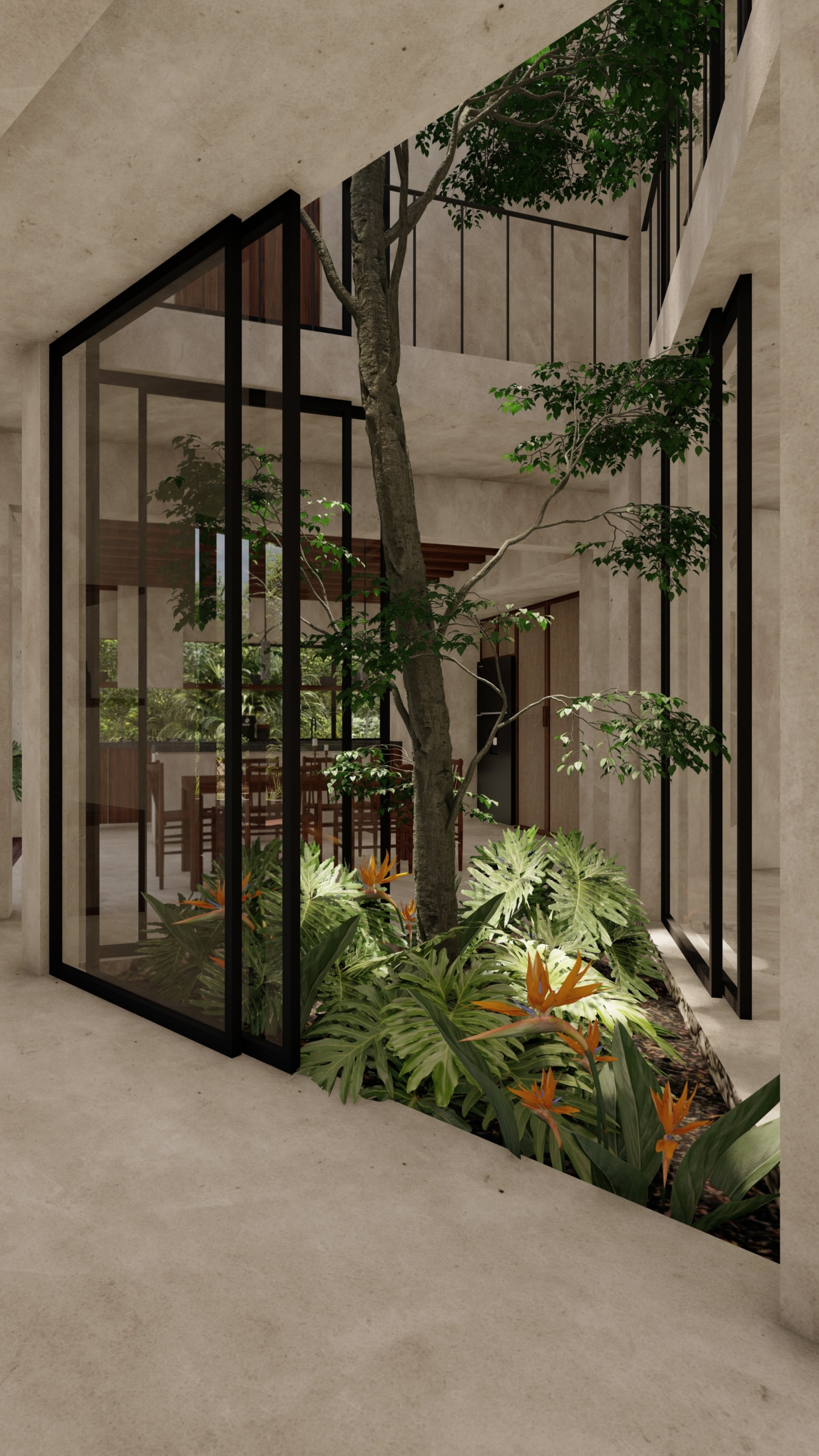 Villa Colmena modelo 4 recámaras con alberca privada dentro de Beecheii Tulum | Preventa exclusiva Play Investments propiedades en Tulum