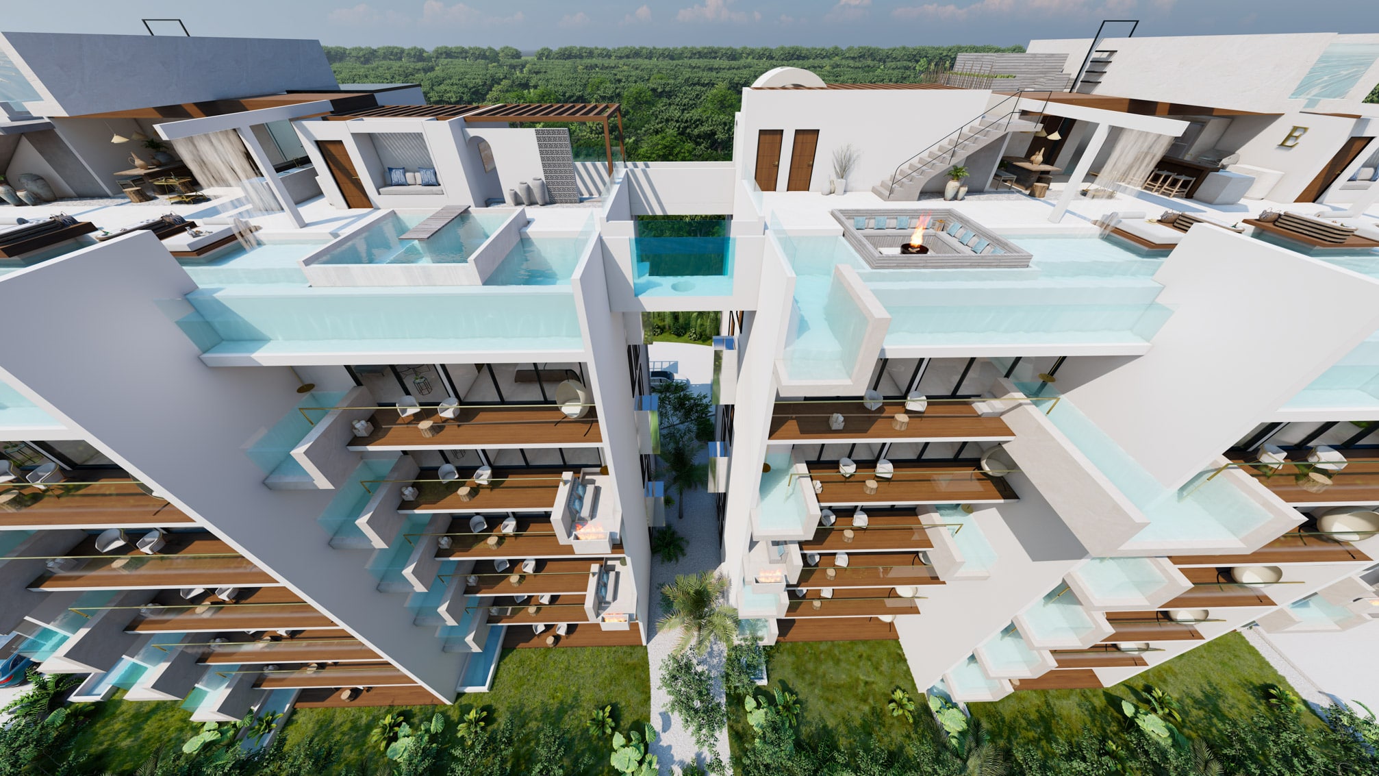 Existence Residence | Condos de lujo en preventa en Cozumel Beachfront Con acceso privado al beach club, ubicado a solo unos pasos, Existence combina lujo, comodidad y la belleza natural del Caribe. Precios desde $388,000 USD.Play Investments Real estate mexico