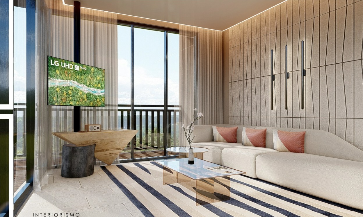 Departamentos de 1 recámara (~63 m²) en Soleil, Playa del Carmen. Amenidades: rooftop, piscina, seguridad 24/7. Ideal para inversión o vivienda. Consulta disponibilidad con Play-Investments.