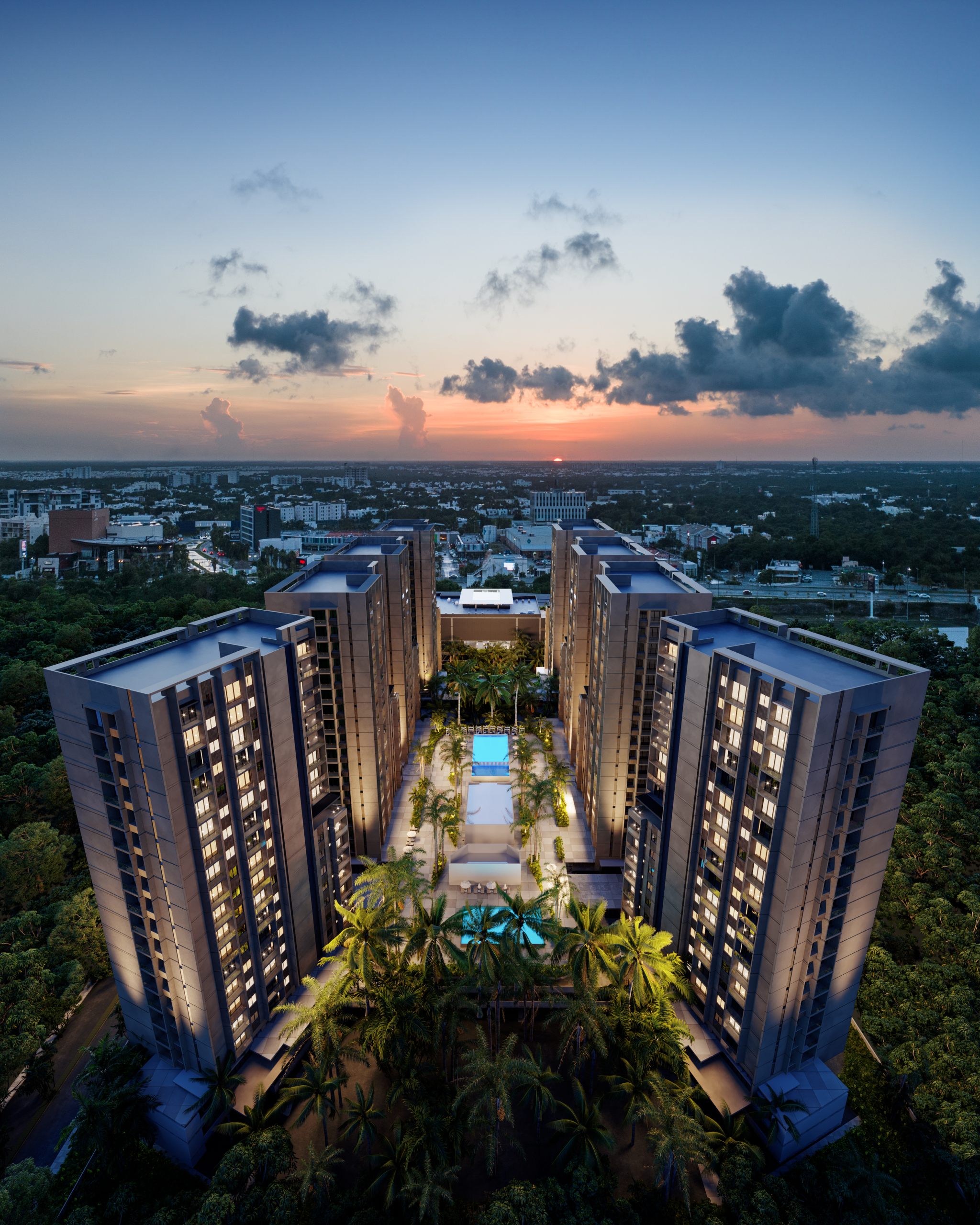 Manglar Cumbres Cancún departamentos en venta en Zona Cumbres